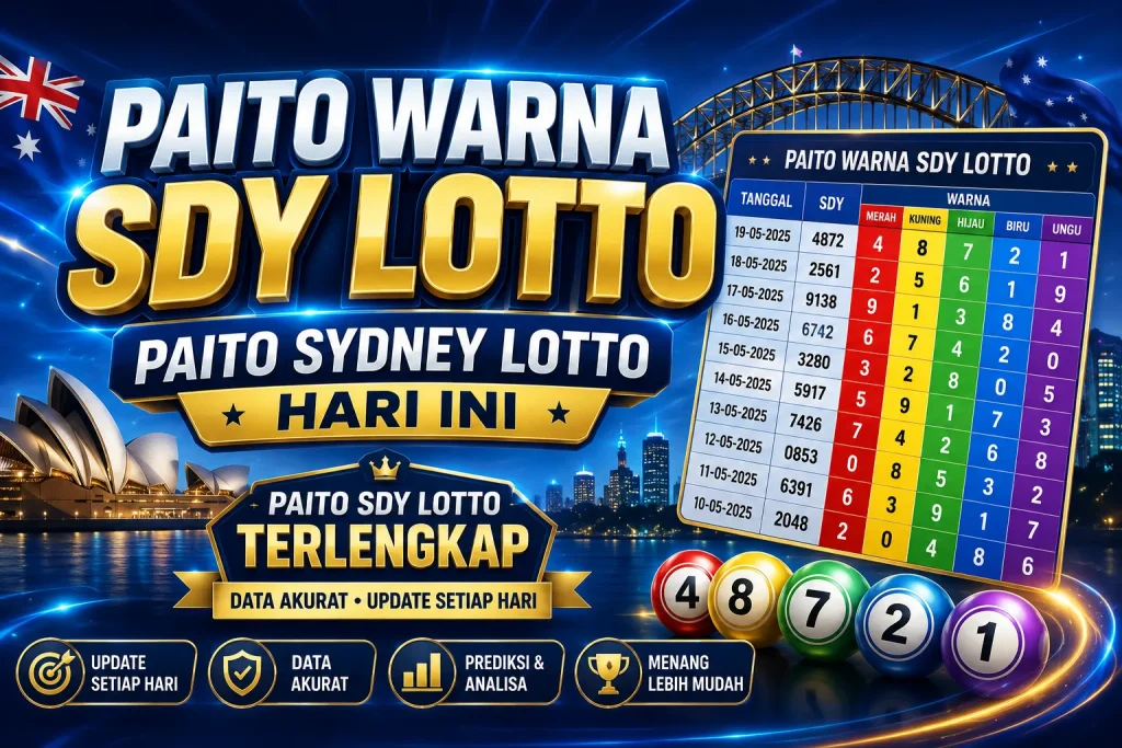 Paito Warna Sdy Lotto, Paito Sydney Lotto Hari Ini, Paito Sdy Lotto Terlengkap